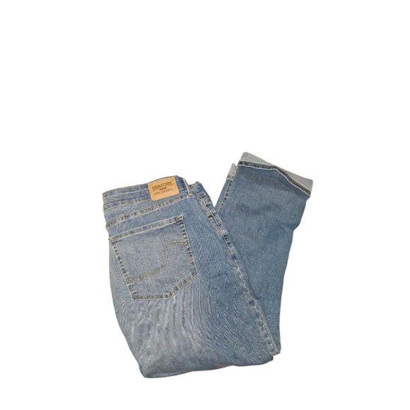 Levi Strauss Signature Capri Jeans Women's Size 16 Blue Denim - Picture 5 of 7